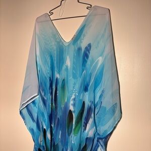 Peace By Lotta Stensson Feather Print Caftan